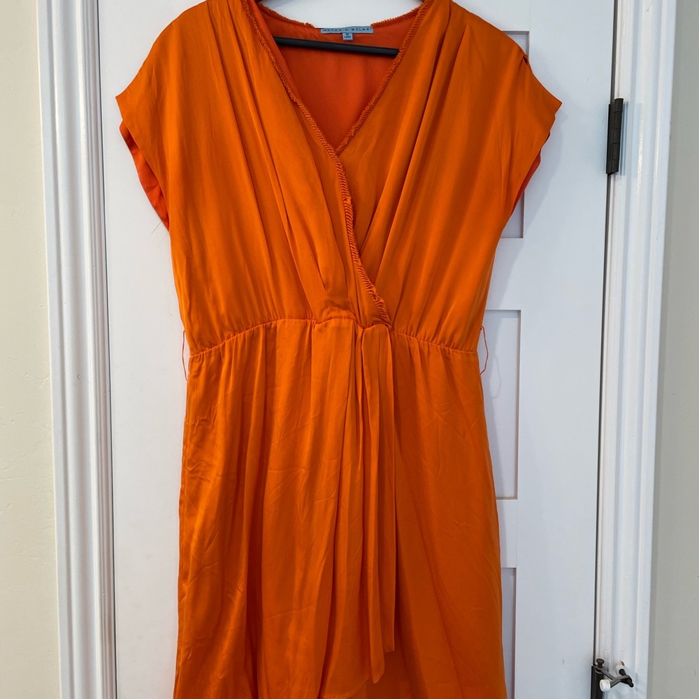 Antonio Melani Orange Silk Dress